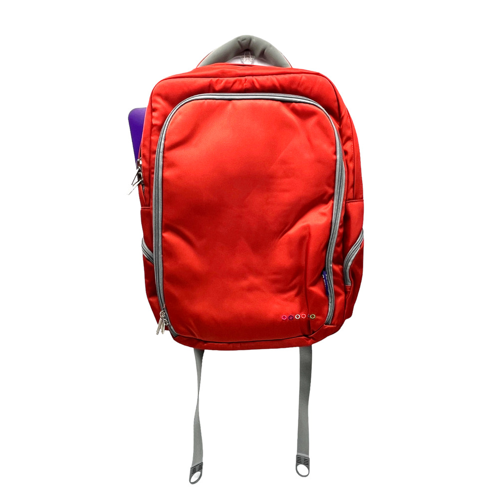 JWorld New York Story Laptop Backpack School Travel Carry On Luggage Orange